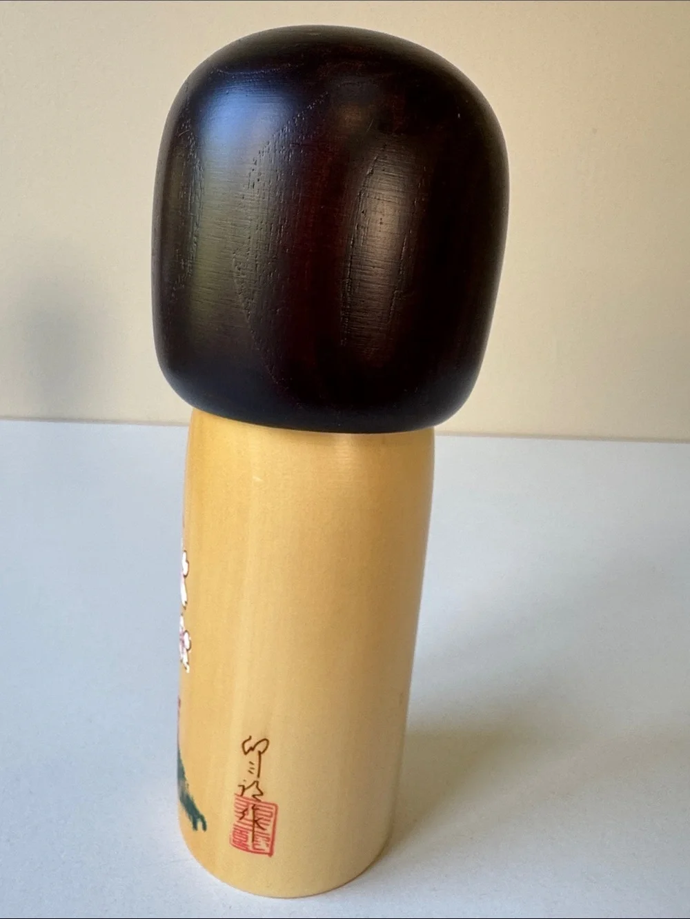 Bundle of 3 Hand Painted Vintage Japanese Kokeshi Dolls - Natural Wood - Picture 9 of 14